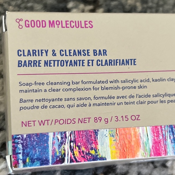GOOD MOLECULES Clarify & Cleanse Bar soap free NEW IN BOX - Picture 2 of 2